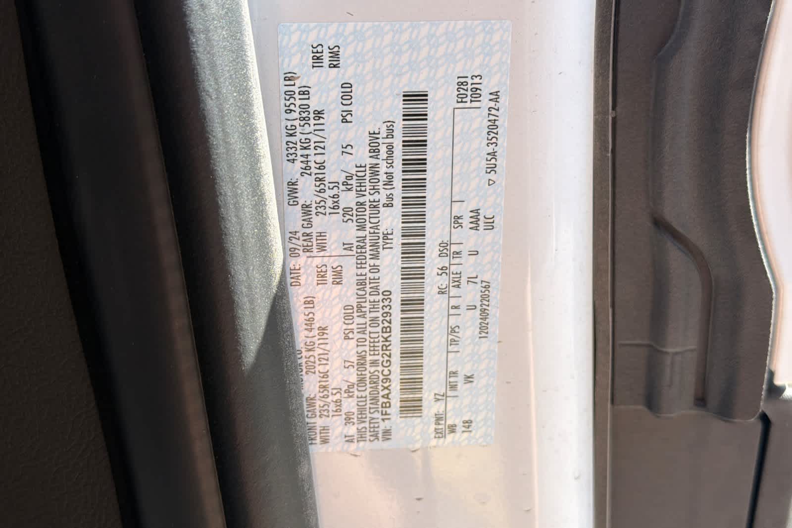 ford transit passenger van 2024 1FBAX9CG2RKB29330 image ford transit passenger van 2024 1FBAX9CG2RKB29330 image